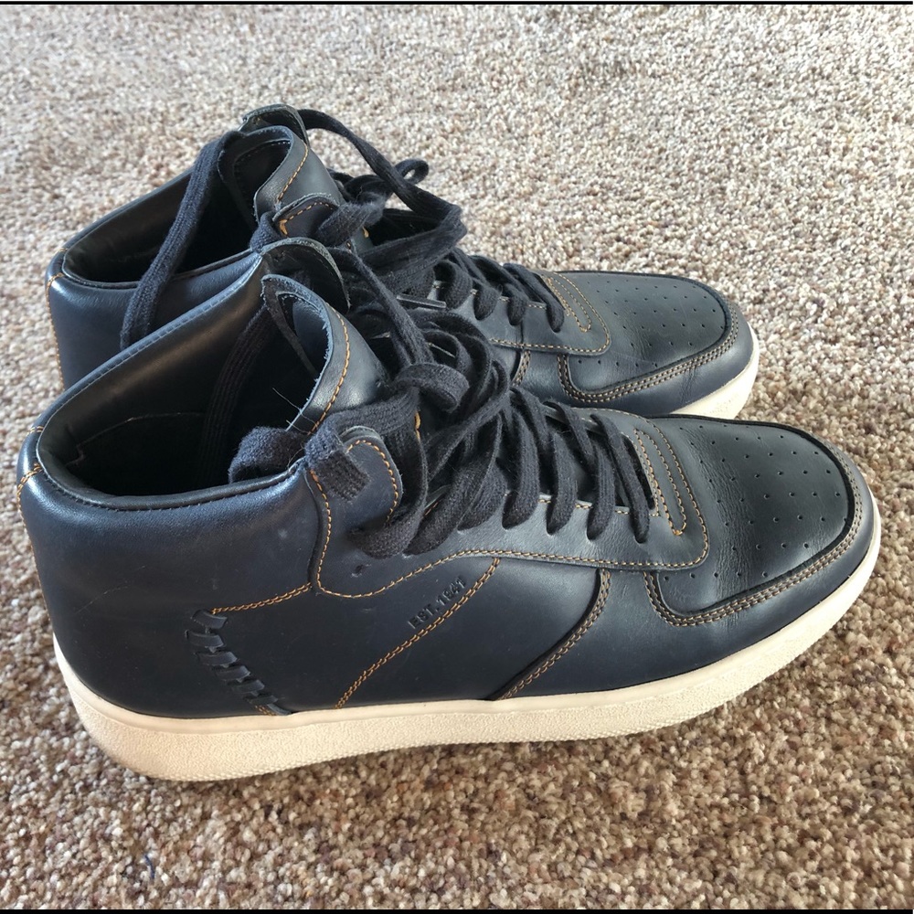 Coach G1562 leather high top sneakers